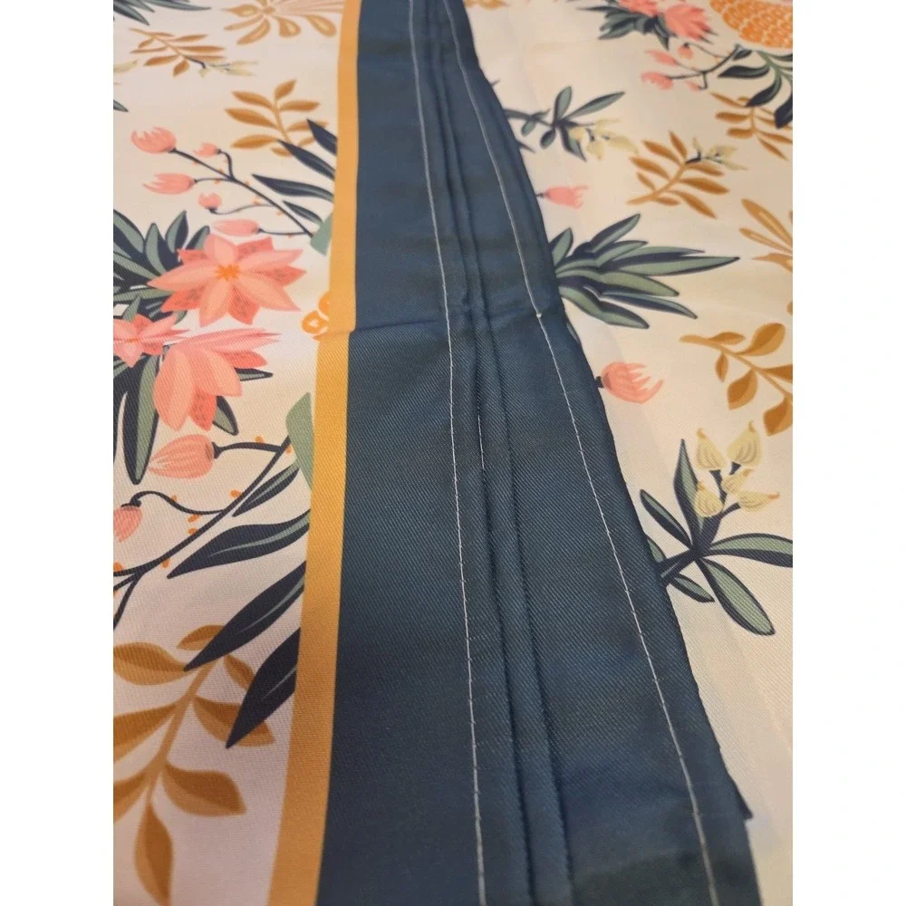 60in X‎ 102  Cloth Pineapples And Flowers  Floral Tablecloth Hawaiian Summer....